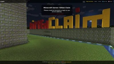 Screenshot of Kitten Claim project